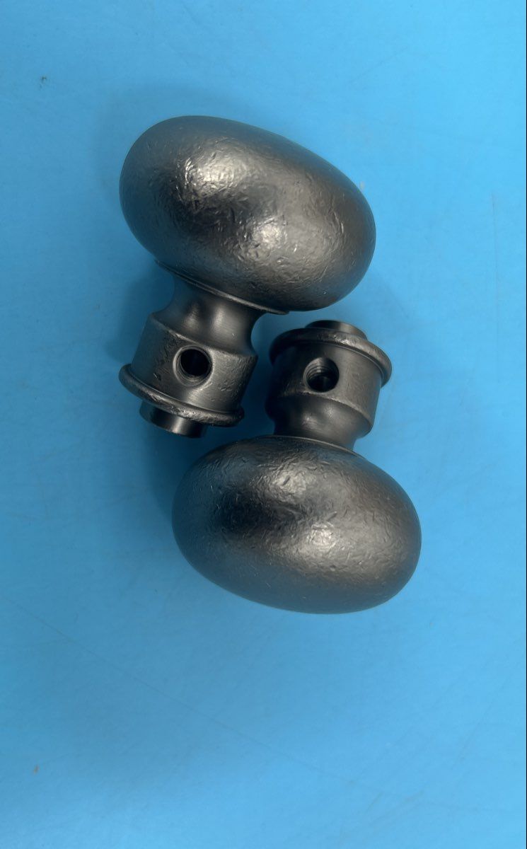 Baldwin Distressed Estate Passage Knobs Nickel model 5030.452.MR