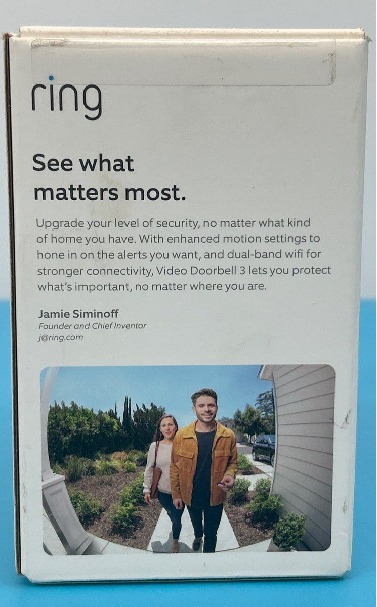 Ring Video Doorbell 3 works with WiFi