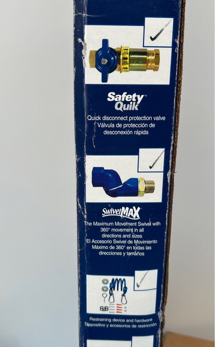 Dormant Safety System Flexible Gas Connection Kit 1/2” x 36”