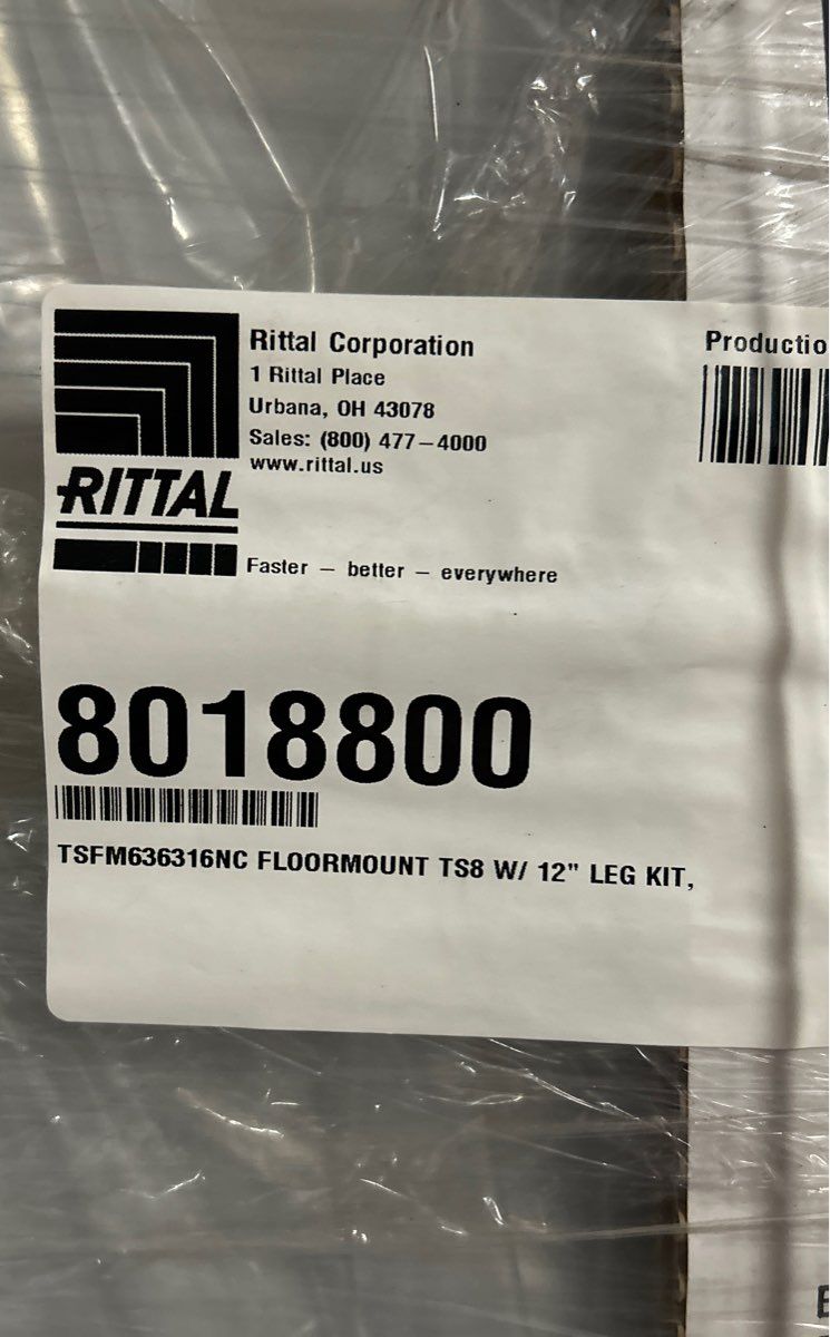 Rittal Corp TS8 Floormount w/ 12” Leg Kit Model: TSFM636316NC