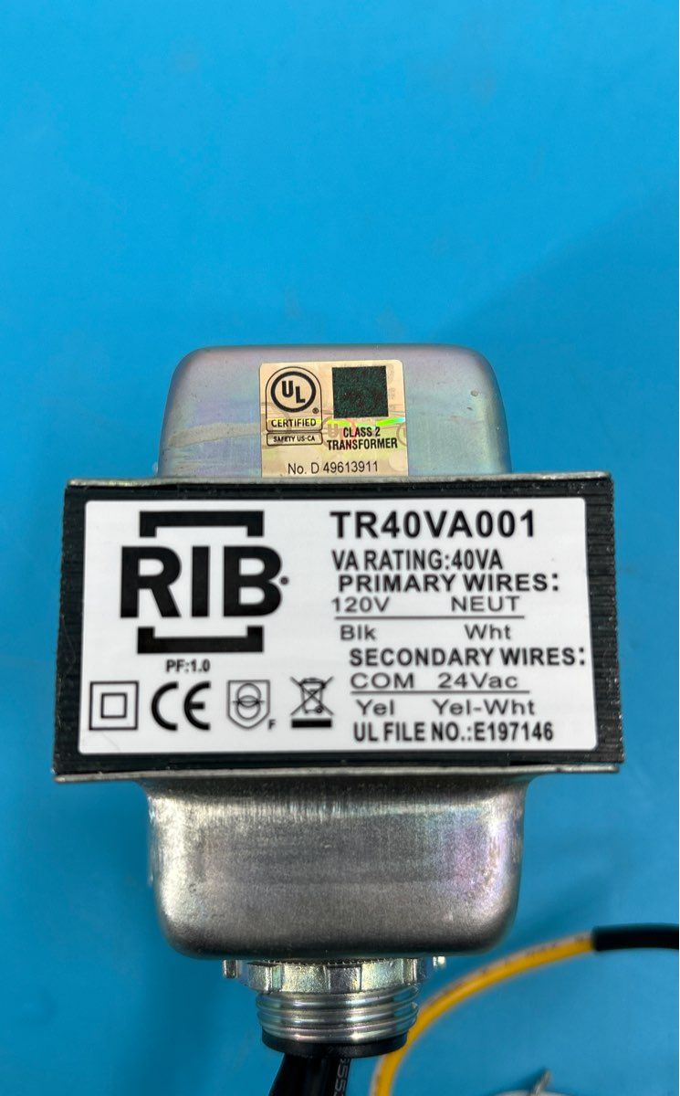 Set of 5 - RIB Transformer 40VA 120v 24vac model: TR40VA001