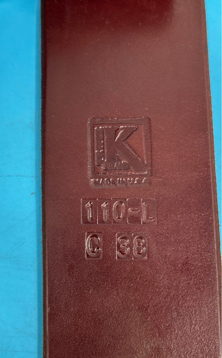 True K Brand - Quality Leather Ammo Belt and .357 Colt Python Holster 110-L C 38