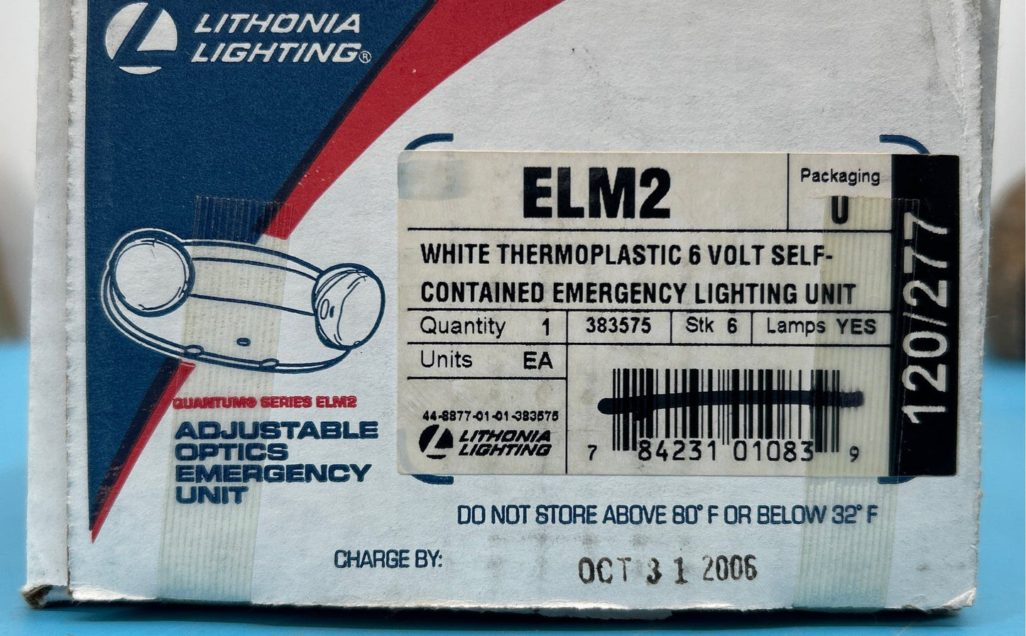 Set of 2 - Lithonia Lighting - Adjustable Optics Emergency Unit Model ELM2