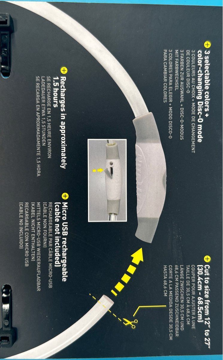 Set of 2 - NiteHowl LED Safety Necklace Customizable Length 12β-27β