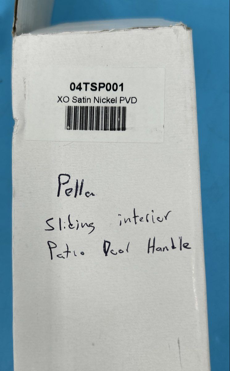 Pella XO Interior Sliding Patio Door Handle - Satin Nickel model 04TSP001