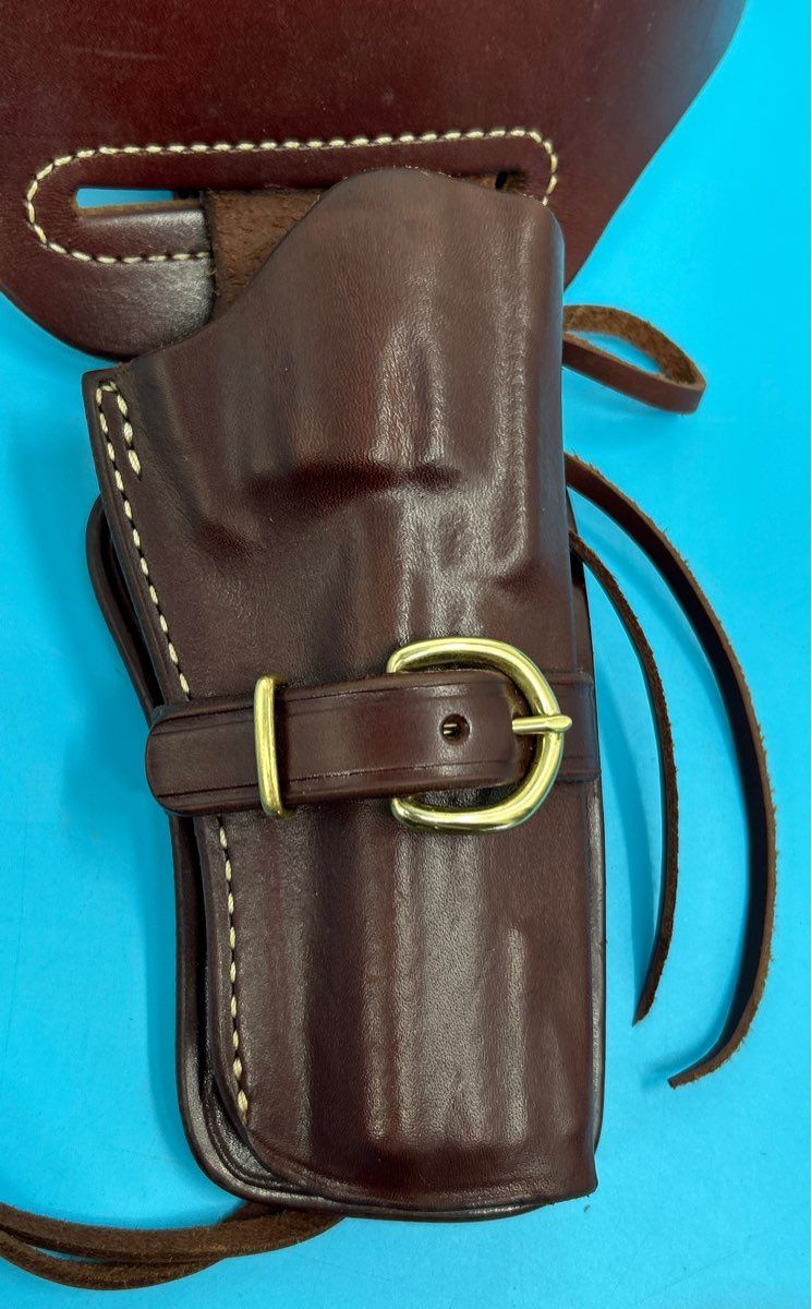 True K Brand - Quality Leather Ammo Belt and .357 Colt Python Holster 110-L C 38