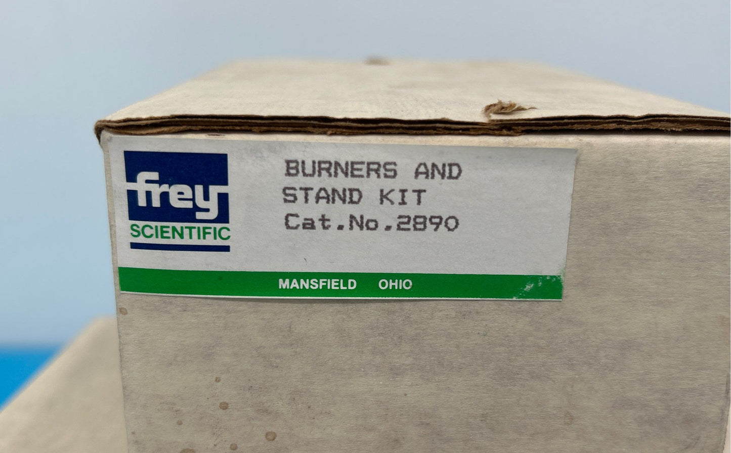 Frey Scientific Burners and Stand Kit cat no. 2890 10 bottles & 3 Stands