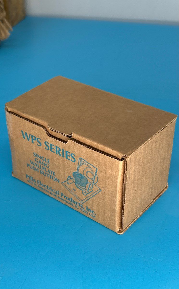 Pilla WPS Series Red Emergency Off Single Gang Wallplate Push Button WPSMPSO