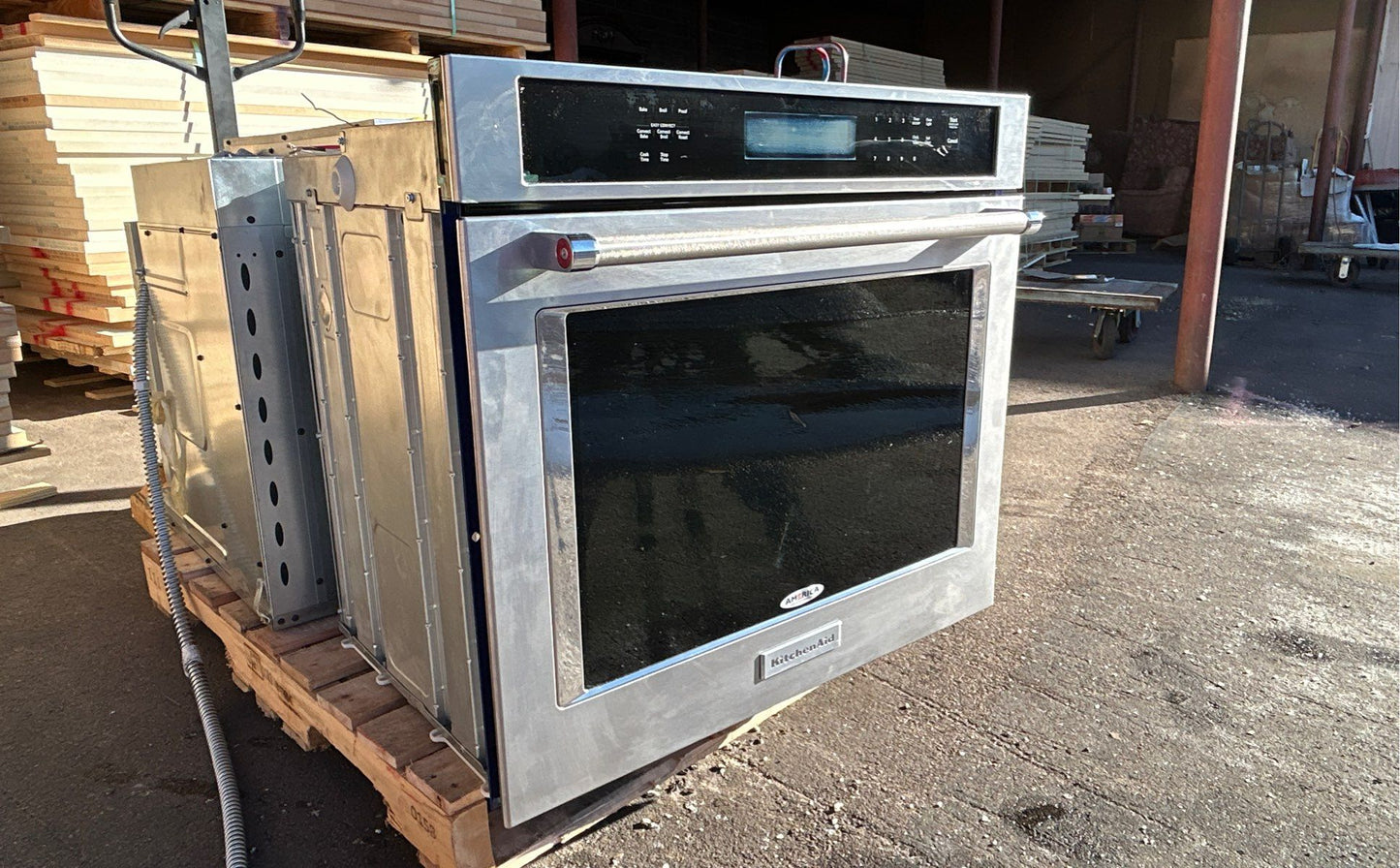 KitchenAid - 30" Built-In Single Electric Convection Wall Oven with Air Fry Mode