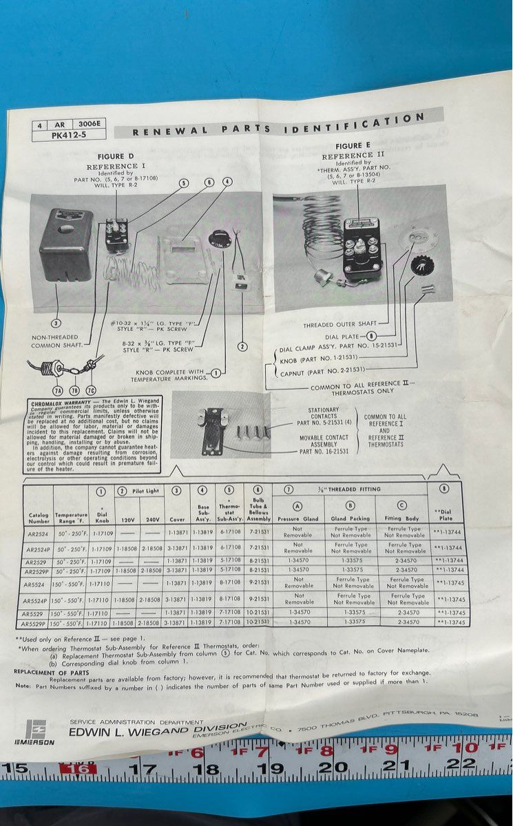 Chromalox Temperature Control 26amp 250v Cat no: AR-2524