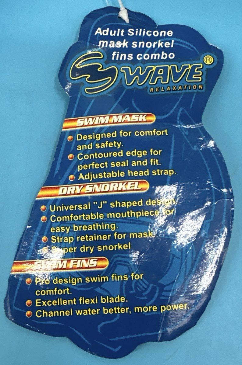 Sport Wave 3 Person Kit, 3 wetsuits + 3 fins + 3 Goggles + 3 Snorkel Hoses