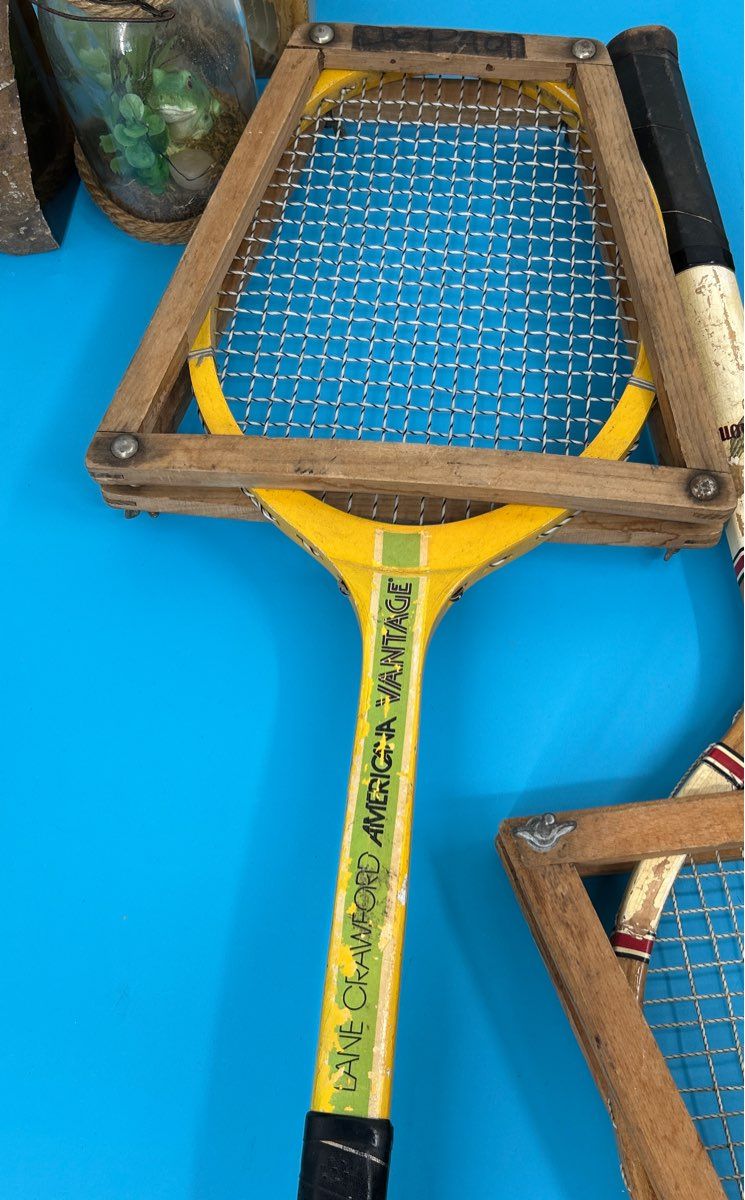 Set of 5 - Vintage Tennis Rackets (2x Salinger, Volley, Embassy, Americana)