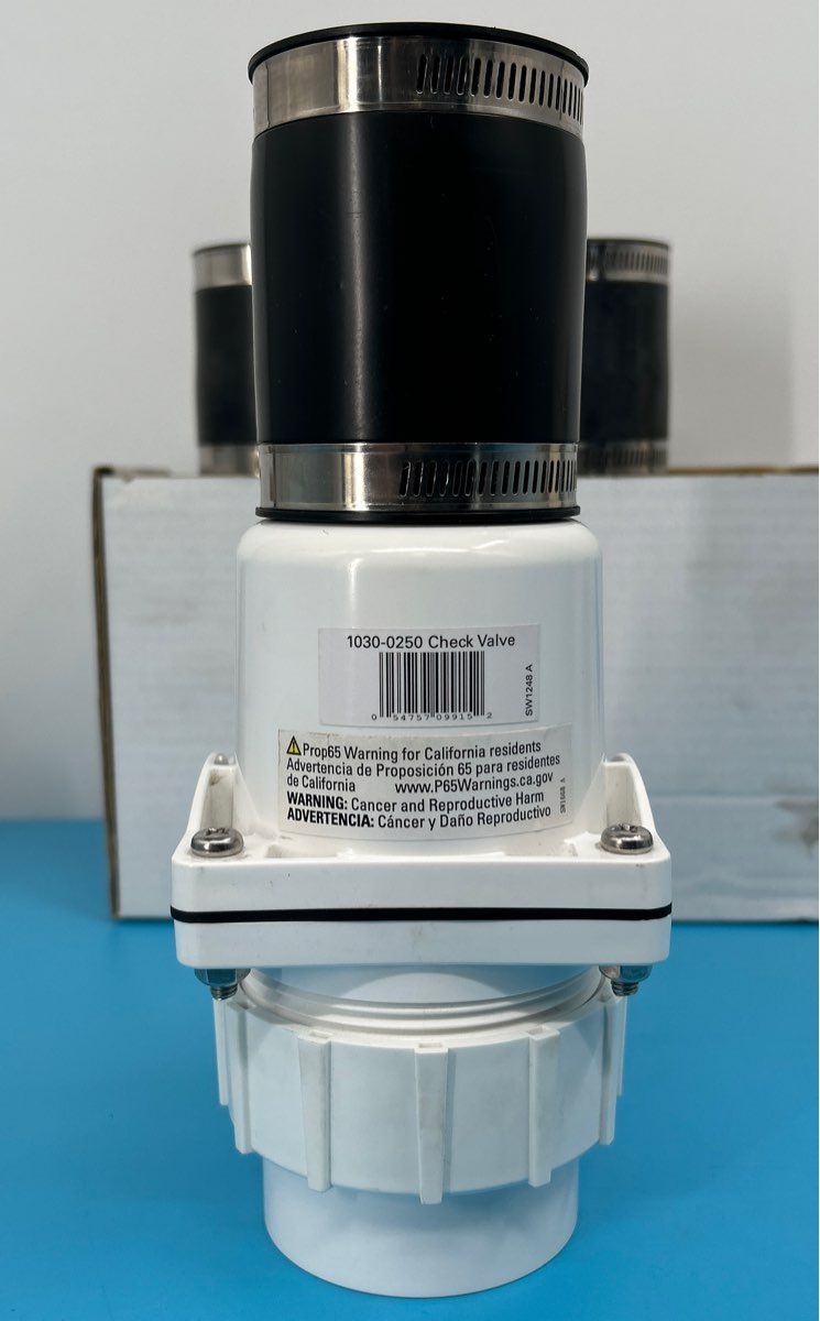 Set of 3 - Zoeller 2-in Sewage Pump Check Valve model: 1030-0250