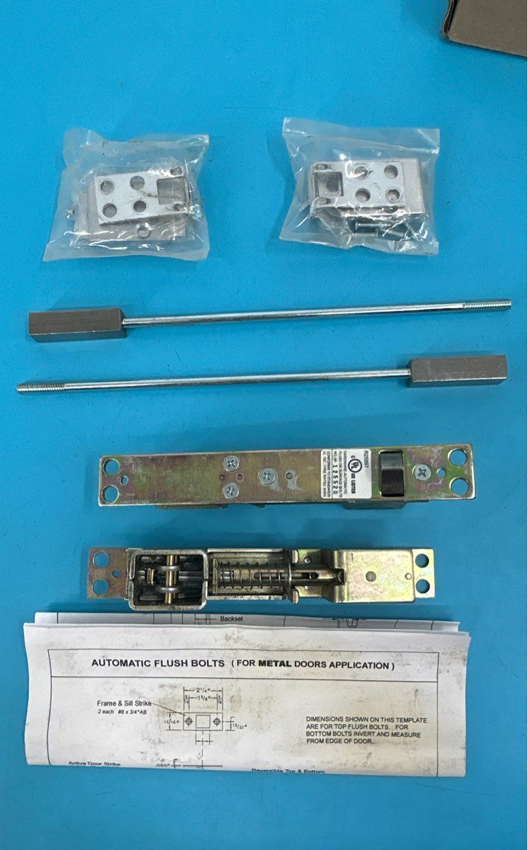 Cal-Royal Automatic Flush Bolts for Metal DoorsUS26D Autoflm1