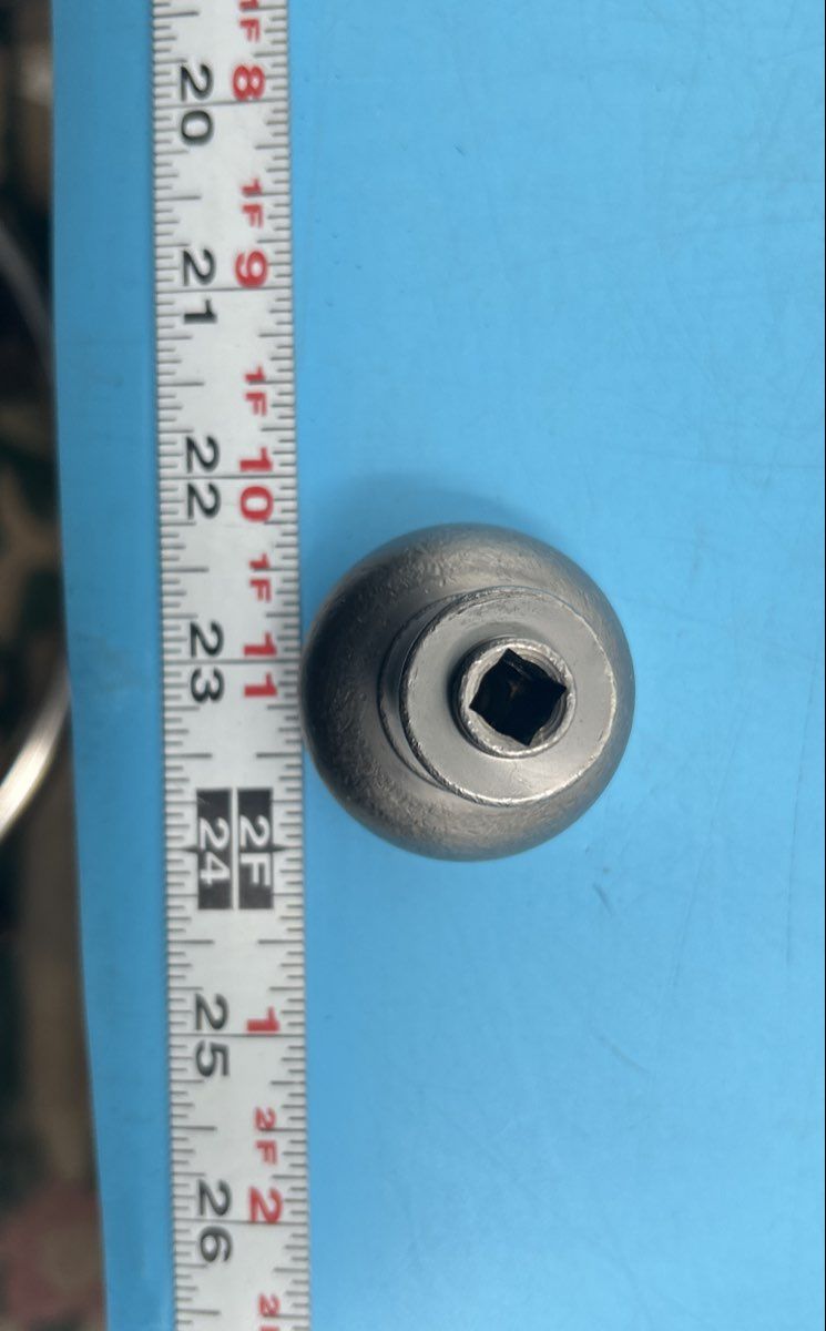 Baldwin Distressed Estate Passage Knobs Nickel model 5030.452.MR