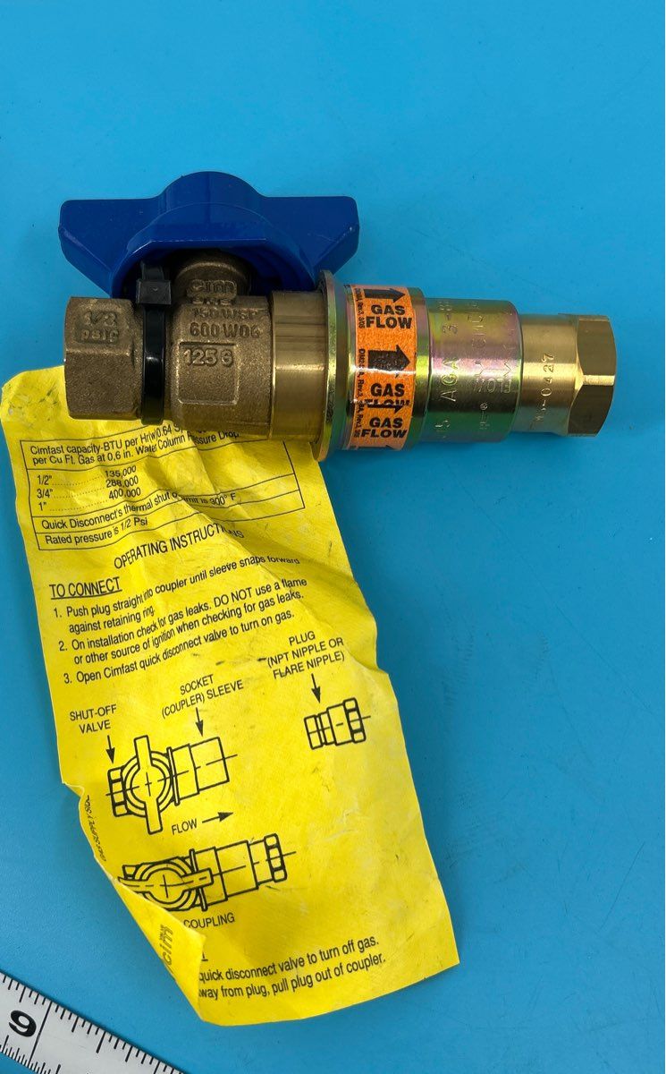 Dormant Safety System Flexible Gas Connection Kit 1/2” x 36”