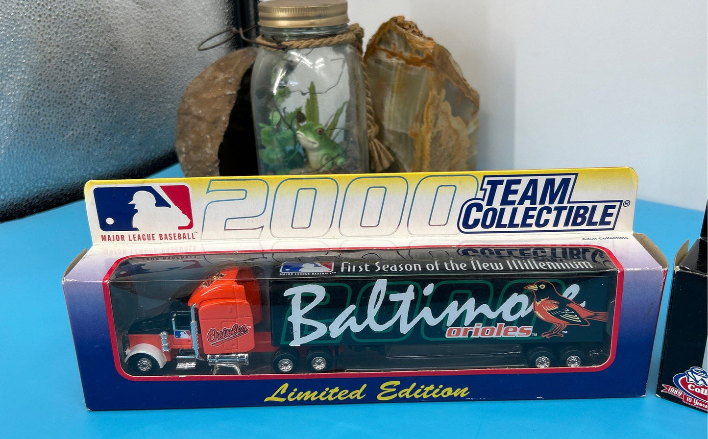 Set of 3 Collectible Die-Cast 18-Wheeler Trucks: Ravens, Orioles, Penn State