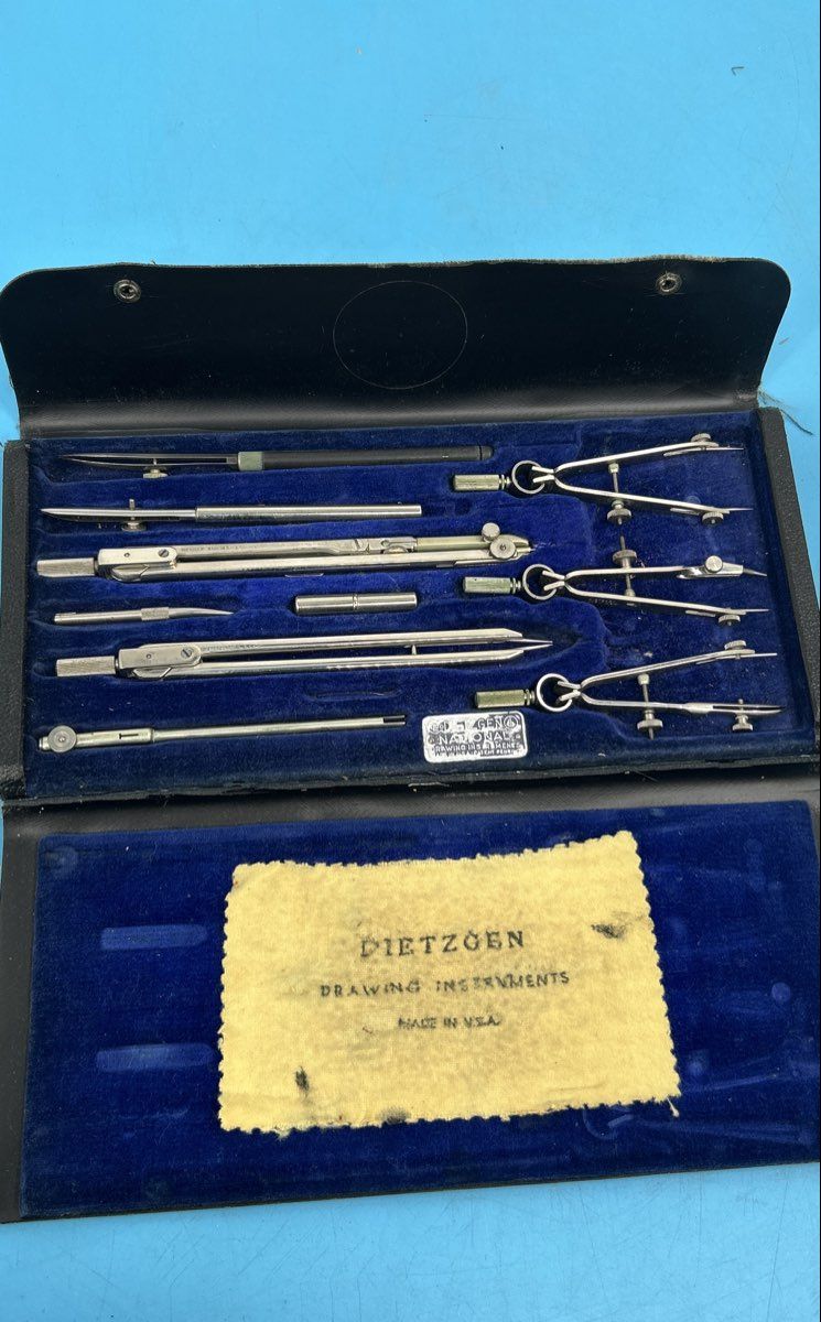 Vintage Dietzgen Drawing Drafting Toolkit