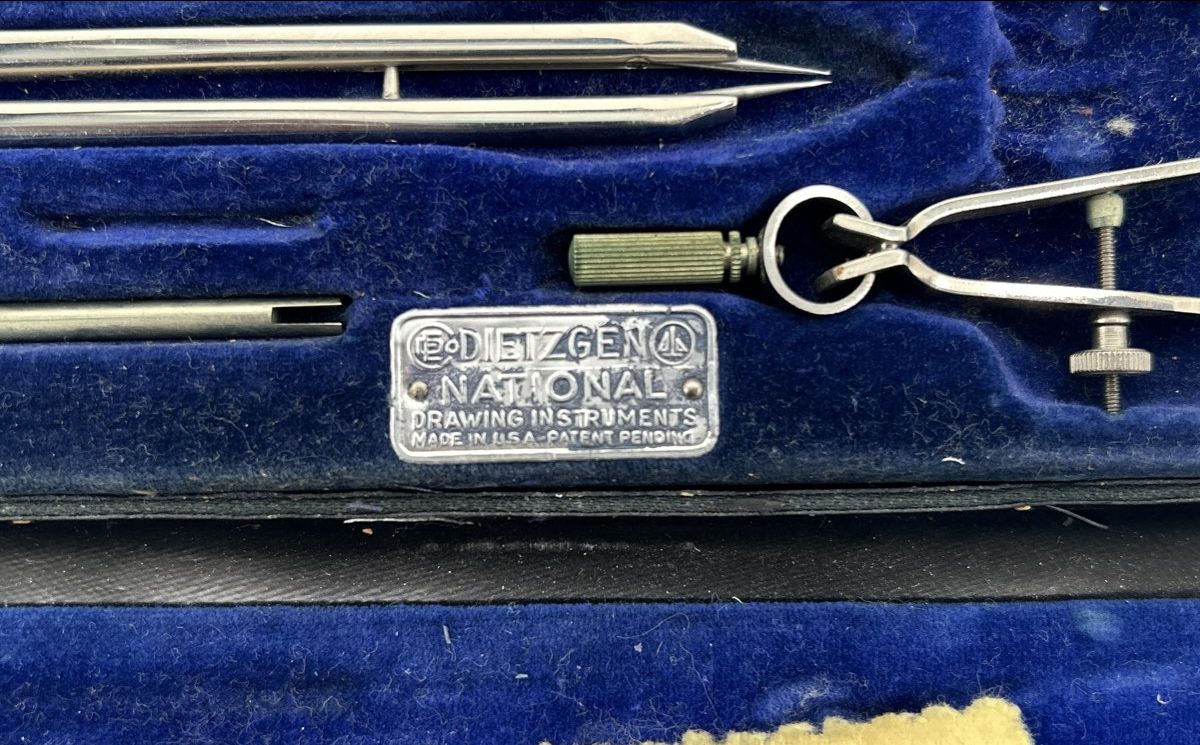 Vintage Dietzgen Drawing Drafting Toolkit