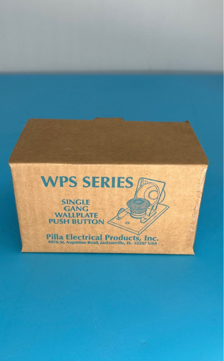 Pilla WPS Series Red Emergency Off Single Gang Wallplate Push Button WPSMPSO