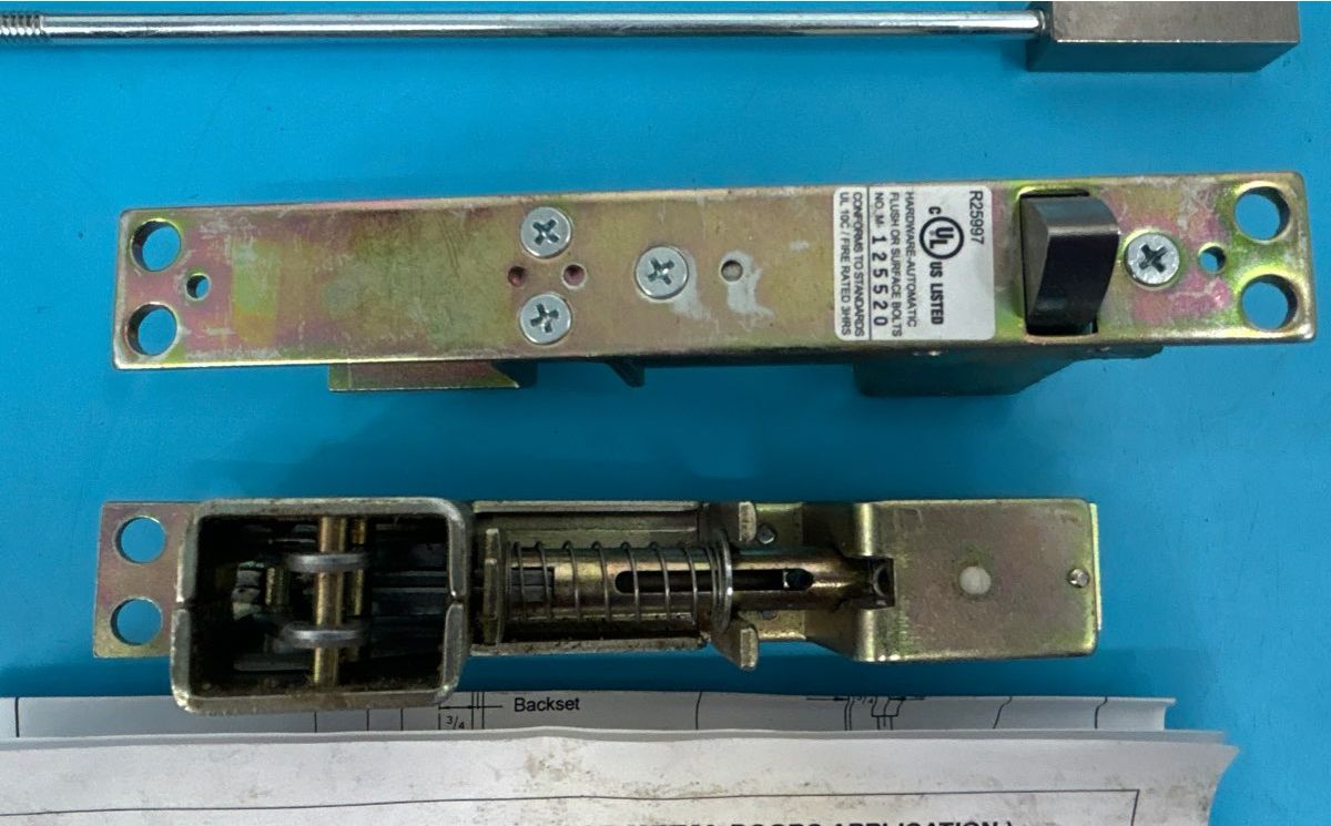 Cal-Royal Automatic Flush Bolts for Metal DoorsUS26D Autoflm1