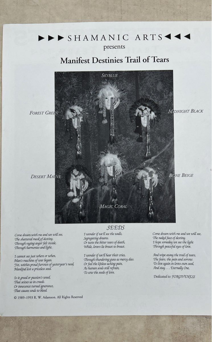 R.W.Adamson - “The Shaman’s Medicine Mask” w/Cert of Auth Piece no. 89 (1454-53)