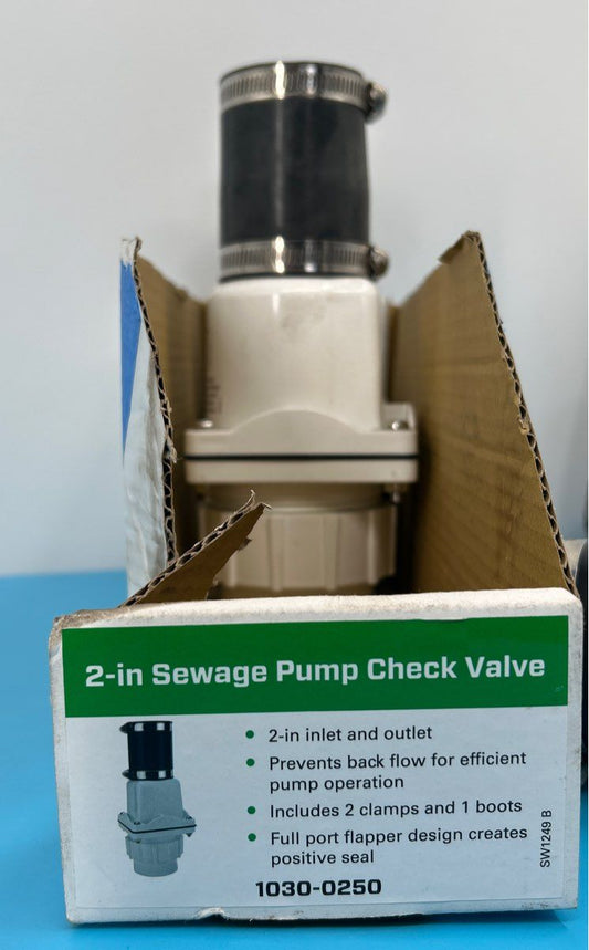 Set of 3 - Zoeller 2-in Sewage Pump Check Valve model: 1030-0250