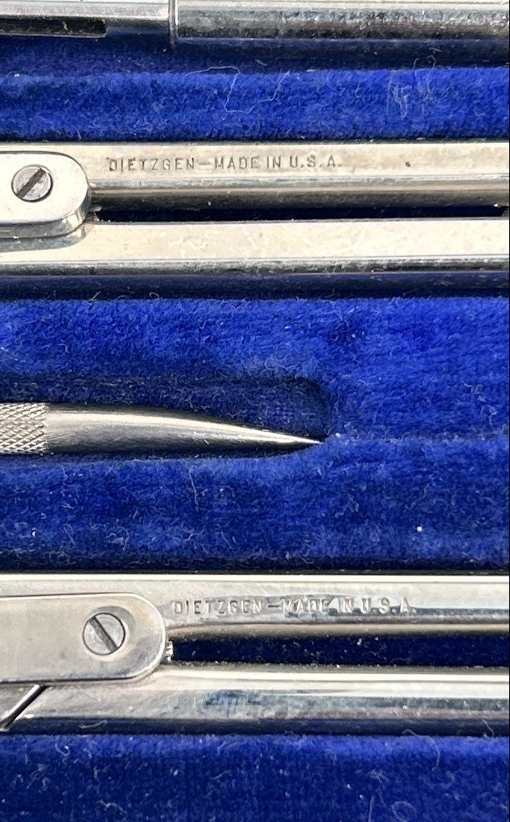 Vintage Dietzgen Drawing Drafting Toolkit