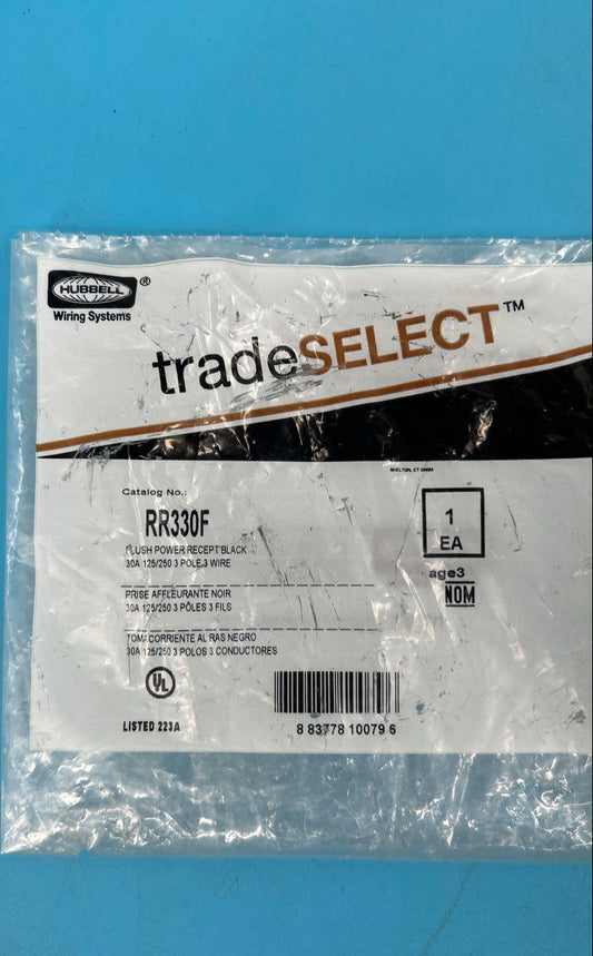 Set of 2 - Hubbell Trade Select 30/50amp Flush/Panel Mount Receptacles RR330F