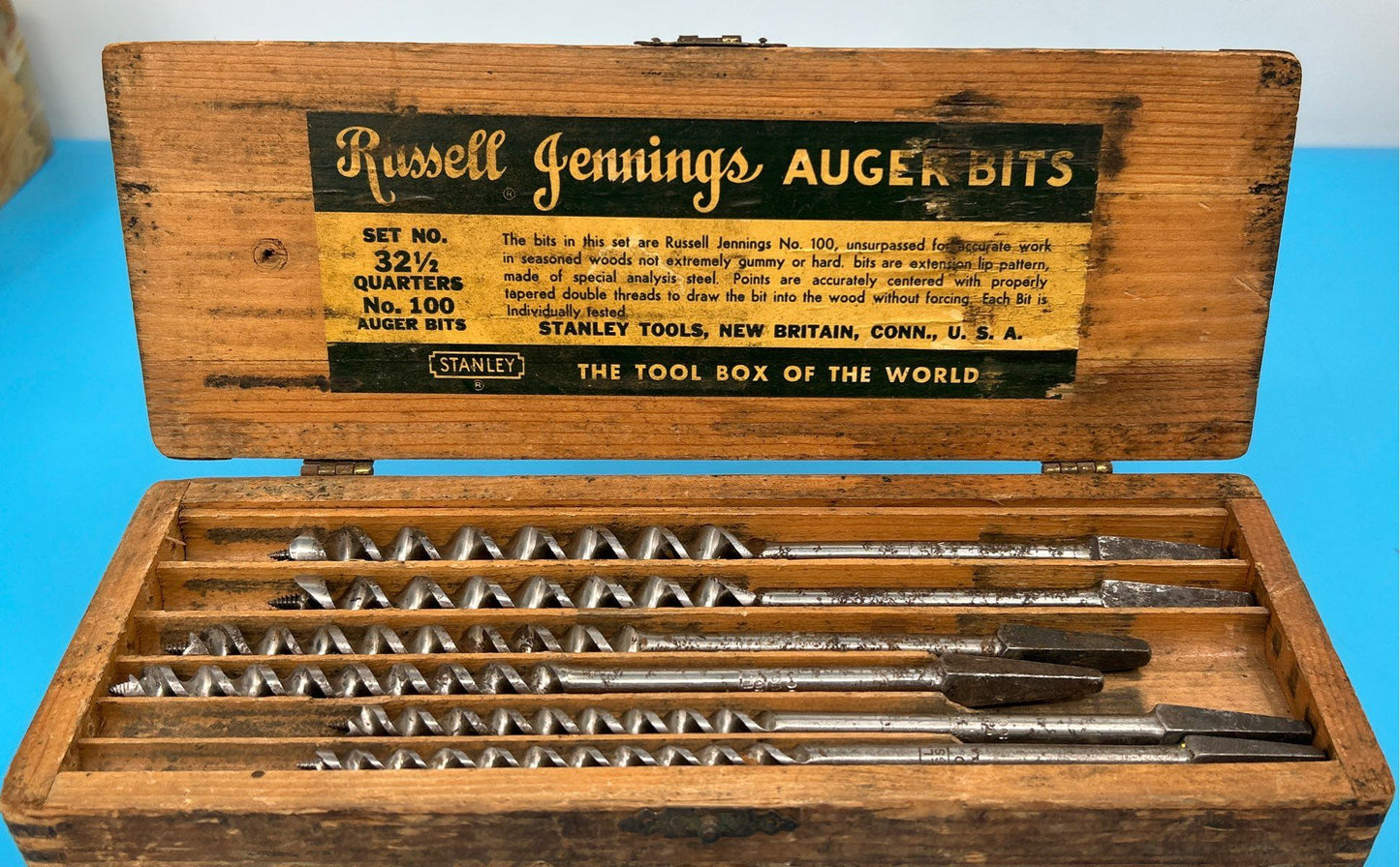 Vintage - Stanley - Russell Jennings 13pc Auger Bit set