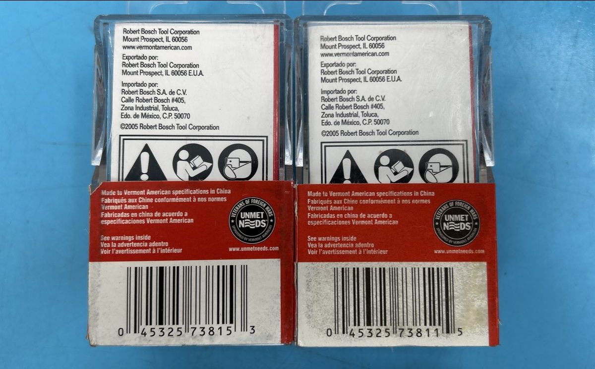 Carbide Tipped 1/4” shank 1/2” & 3/16” Roundover Beading models 23135, 23131