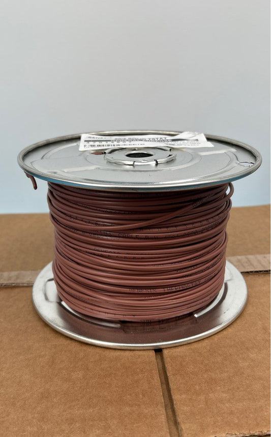 Genesis 20/2 Solid Thermostat General Purpose Wire 500ft roll, brown