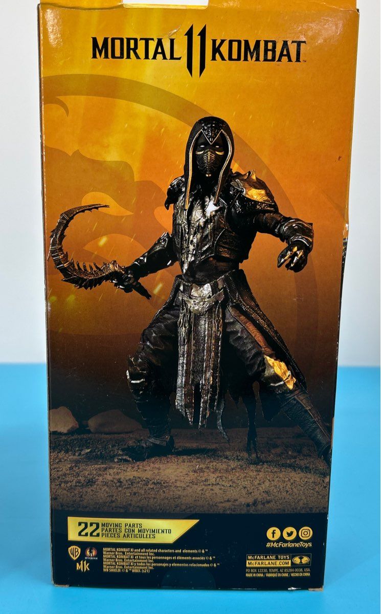 Set of 2 -MKX Quan Chi, MKXI Noob Saibot New in Box Action Figures - wear to box