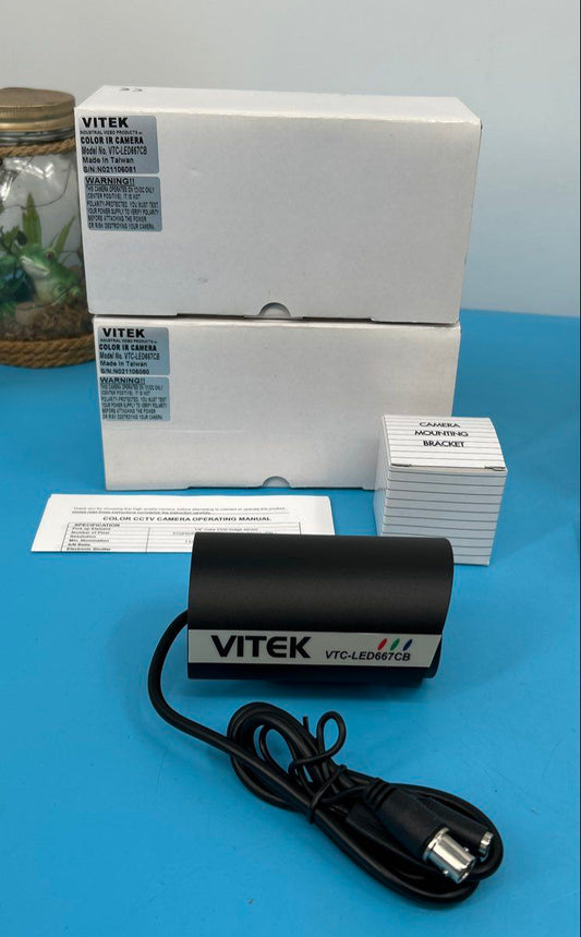 Vitek Security Camera Bundle - 2x Color IR Bullet Cameras, 2x Color Dome Cameras