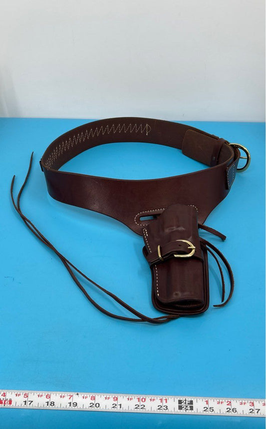 True K Brand - Quality Leather Ammo Belt and .357 Colt Python Holster 110-L C 38